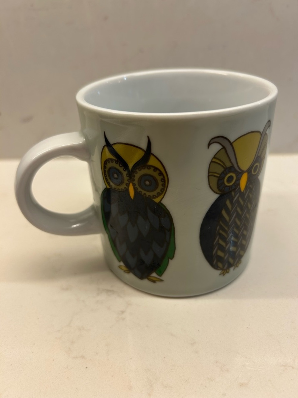 Owl Ceramic Mug - Graphic Design from - Danica Studios. Image all around mug. - Picture 7 of 10